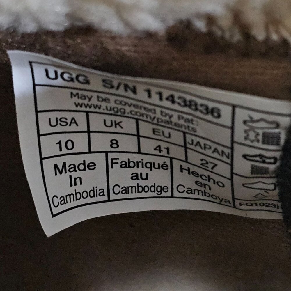 Ugg Lakesider Heritage Lace Boot Sneaker Waterproof Chesnut Brown Suede Size 10 - Picture 12 of 13